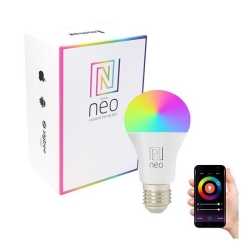 Immax NEO 07733L - LED RGB+CCT Stmievateľná žiarovka NEO LITE E27/11W/230V 2700 - 6500K Wi-Fi Tuya