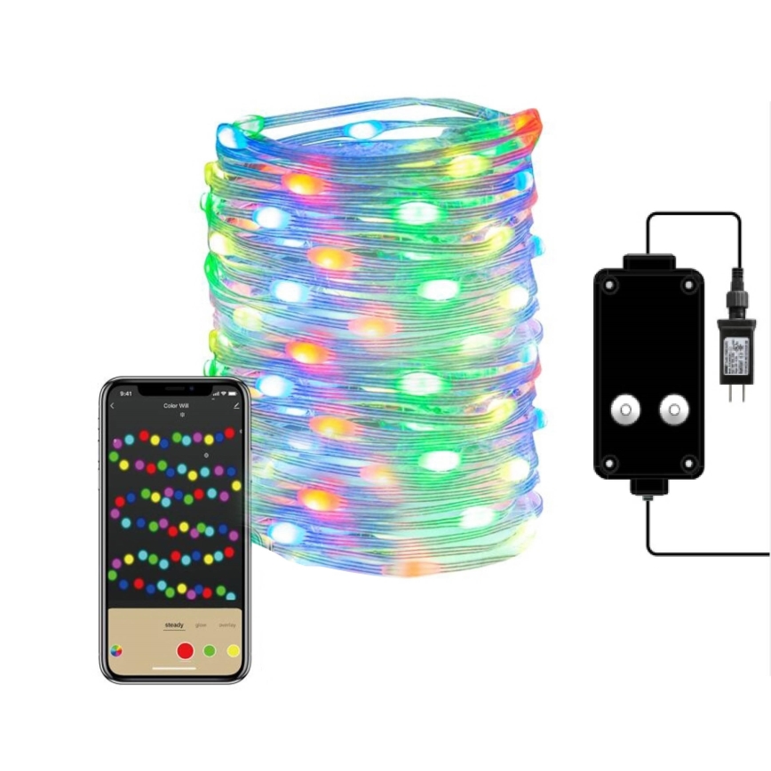 Immax NEO 07736L - LED RGB Stmievateľný vonkajší pásik NEO LITE LED/8,4W/230V 16 m IP44 Wi-Fi Tuya
