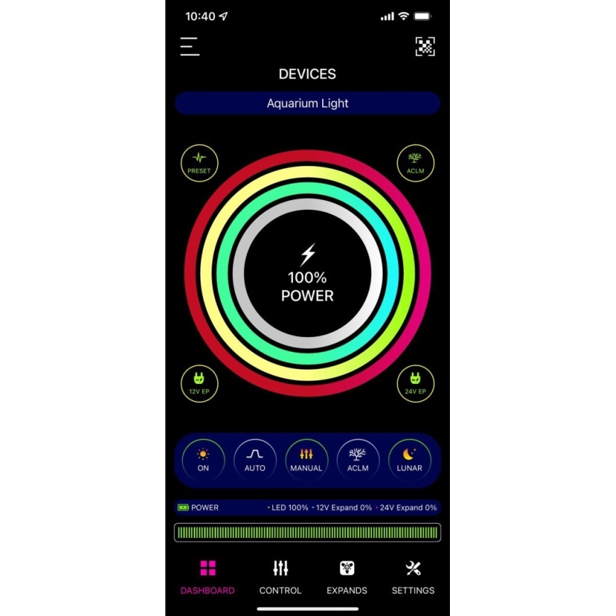 Immax NEO 07740L - LED WRGB Osvetlenie akvária NEO LITE LED/30W/24V Wi-Fi Tuya