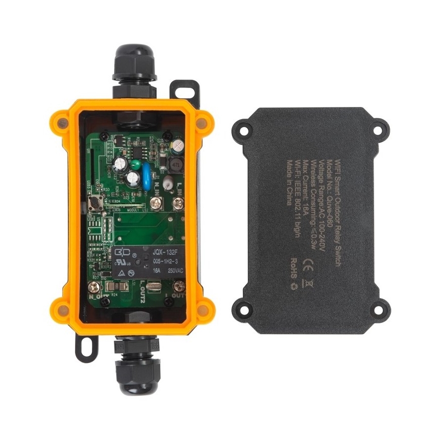 Immax NEO 07746L-Inteligentný vonkajší vypínač NEO LITE 3680W/230V/16A IP68 Wi-Fi Tuya