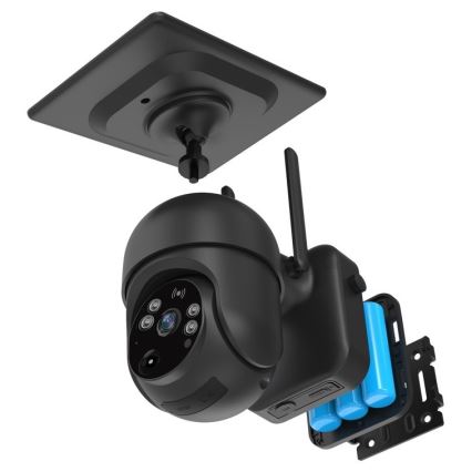 Immax NEO 07747L - Inteligentná vonkajšia kamera so solárnym panelom NEO LITE 4G 14400mAh 1080p IP65 Tuya čierna