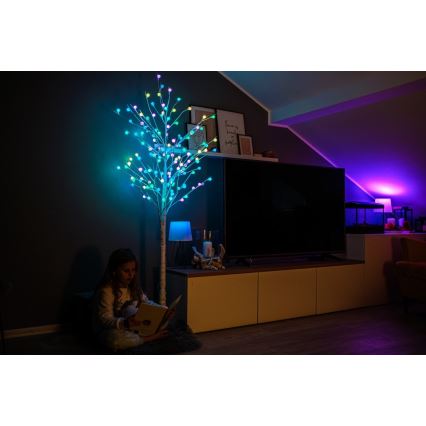 Immax NEO 07750L - LED RGB+CW Stmievateľná vonkajšia vianočná dekorácia NEO LITE LED/7,2W/230V 1,8m IP44 Wi-Fi Tuya strom