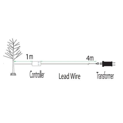 Immax NEO 07750L - LED RGB+CW Stmievateľná vonkajšia vianočná dekorácia NEO LITE LED/7,2W/230V 1,8m IP44 Wi-Fi Tuya strom