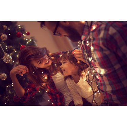 Immax NEO 07756L - LED Stmievateľný vonkajší svetelný reťazec NEO LITE 400xLED/10 funkcií 43m IP44 Wi-Fi Tuya viacfarebný