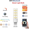 Immax NEO 07763CDO - Sada 3x stmievateľných LED žiaroviek CCT G9/4W/230V Wi-Fi Tuya + diaľkové ovládanie