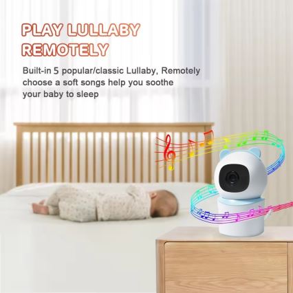 Immax NEO 07788L - Inteligentná kamera so senzorom 355° 50° P/T 4MP Wi-Fi Tuya modrá