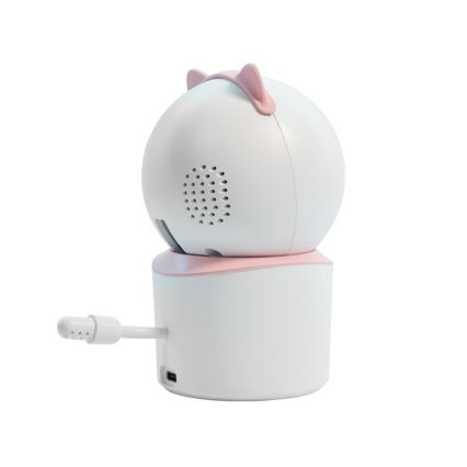 Immax NEO 07789L - Inteligentná kamera so senzorom 355° 50° P/T 4MP Wi-Fi Tuya ružová