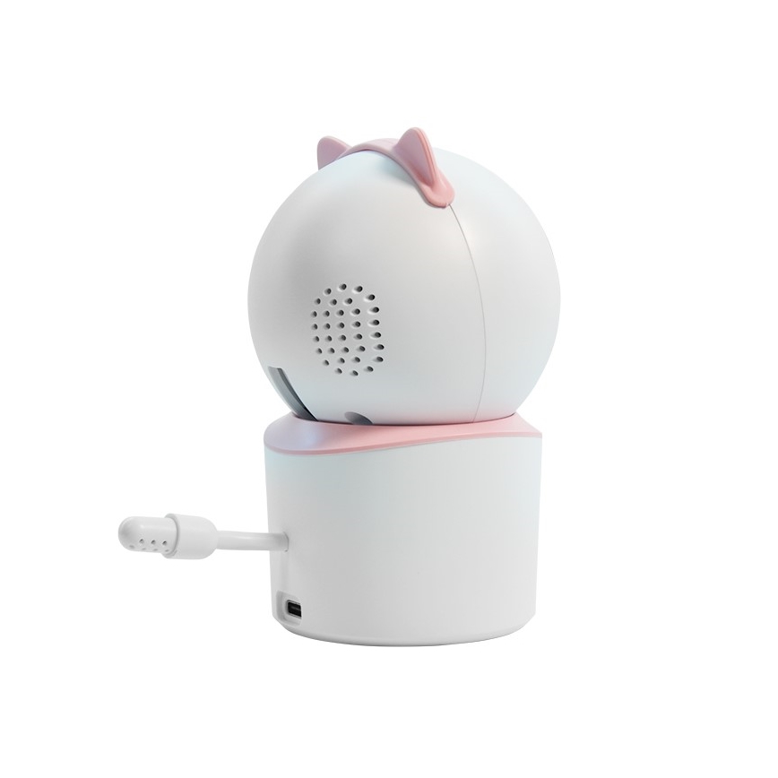 Immax NEO 07789L - Inteligentná kamera so senzorom 355° 50° P/T 4MP Wi-Fi Tuya ružová