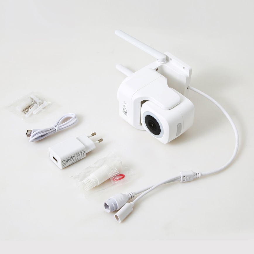 Immax NEO 07793L - Inteligentná vonkajšia kamera so senzorom CUBE 4MP 5V IP65 Wi-Fi Tuya
