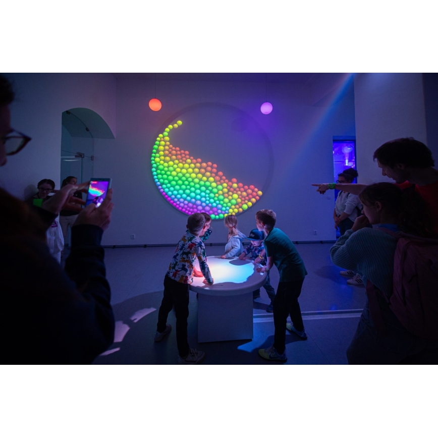 Immax NEO 07794CDO - SADA 3 ks LED RGB+CCT stmievateľné žiarovky E27/14W/230V 2700K-6500K Tuya Wi‑Fi + diaľkové ovládanie