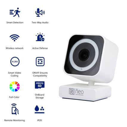 Immax NEO 07796L-Inteligentná vnútorná kamera so senzorom LITTLE CUBE 3MP 5V Wi-Fi Tuya