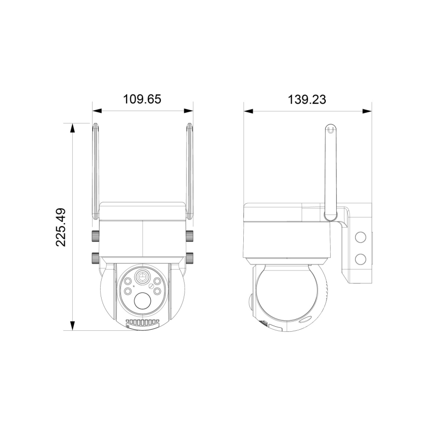 Immax NEO 07803L - Inteligentná vonkajšia solárna kamera so senzorom SENTRY 6000 mAh Wi-Fi Tuya IP65