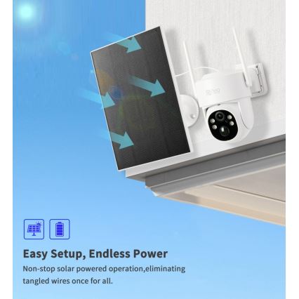 Immax NEO 07804L - Inteligentná vonkajšia solárna kamera so senzorom 9000 mAh Wi-Fi Tuya IP65