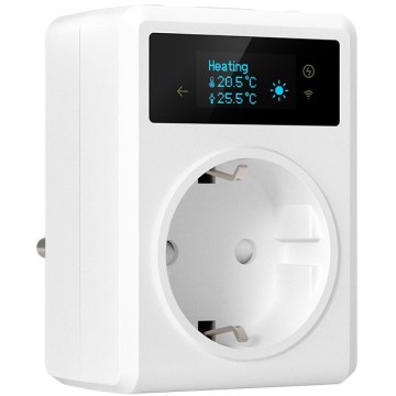 Immax NEO 07811L - Inteligentná zásuvka s teplomerom F 3680W Tuya Wi-Fi