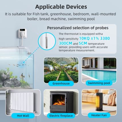 Immax NEO 07811L - Inteligentná zásuvka s teplomerom F 3680W Wi-Fi