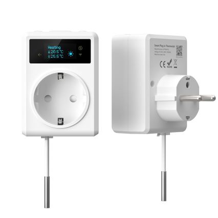 Immax NEO 07811L - Inteligentná zásuvka s teplomerom F 3680W Wi-Fi