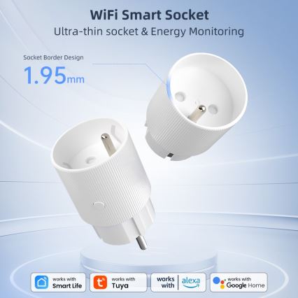 Immax NEO 07812L - Inteligentná zásuvka E 3500W Tuya Wi-Fi