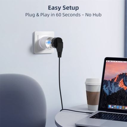 Immax NEO 07812L - Inteligentná zásuvka E 3500W Tuya Wi-Fi