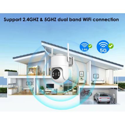 Immax NEO 07819L - Inteligentná vonkajšia kamera so snímačom 4 MP, 5 V, IP65, Tuya Wi‑Fi