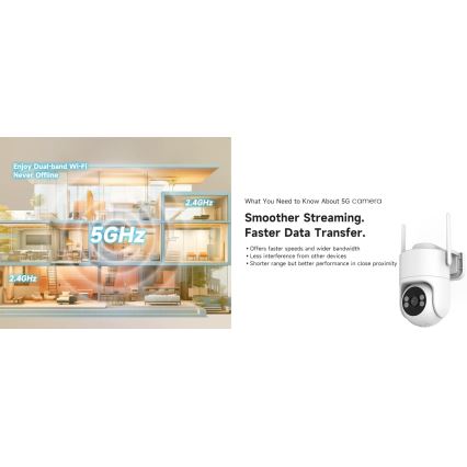 Immax NEO 07819L - Inteligentná vonkajšia kamera so snímačom 4 MP, 5 V, IP65, Tuya Wi‑Fi