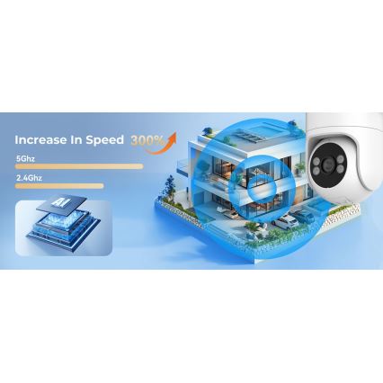 Immax NEO 07819L - Inteligentná vonkajšia kamera so snímačom 4 MP, 5 V, IP65, Tuya Wi‑Fi