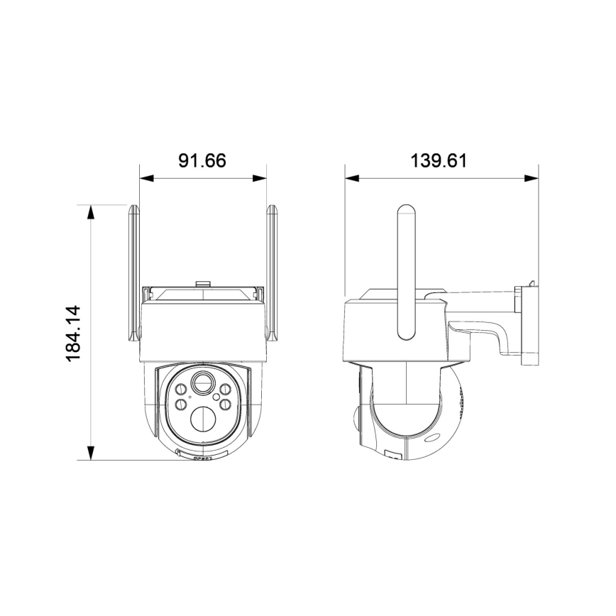 Immax NEO 07820L - Inteligentná vonkajšia solárna kamera so senzorom 6000 mAh IP65 Tuya