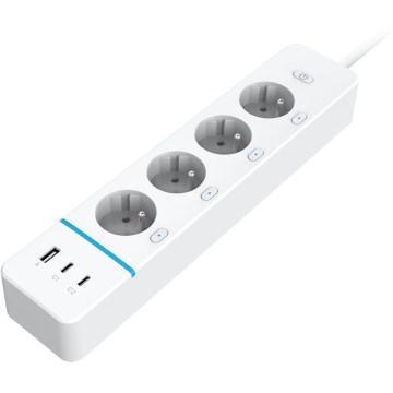 Immax NEO 07821L - Predlžovací kábel NEO LITE Smart 4AC+1xUSB+2xUSB C Wi-Fi