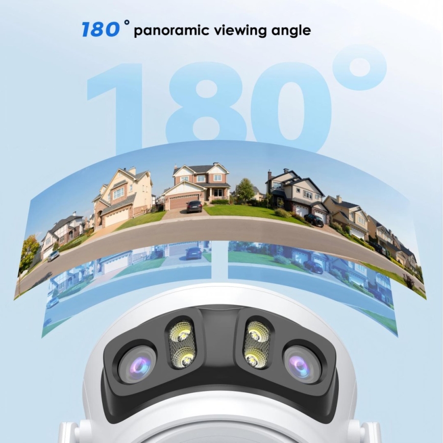 Immax NEO 07823L - Inteligentná vonkajšia kamera so snímačmi 2MP+2MP+2MP 5V Tuya Wi-Fi