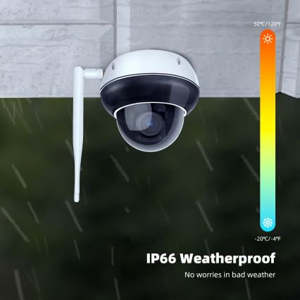 Immax NEO 07825L - Inteligentná vonkajšia kamera s DOME senzorom 5MP 230V IP66 TUYA Wi-Fi