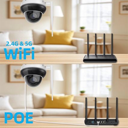 Immax NEO 07825L - Inteligentná vonkajšia kamera s DOME senzorom 5MP 230V IP66 TUYA Wi-Fi