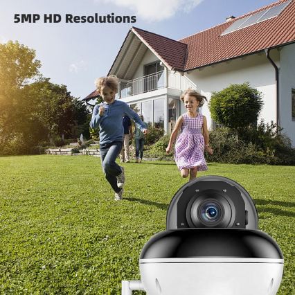Immax NEO 07825L - Inteligentná vonkajšia kupolová kamera so snímačom 5MP, 230V, IP66, TUYA, Wi-Fi