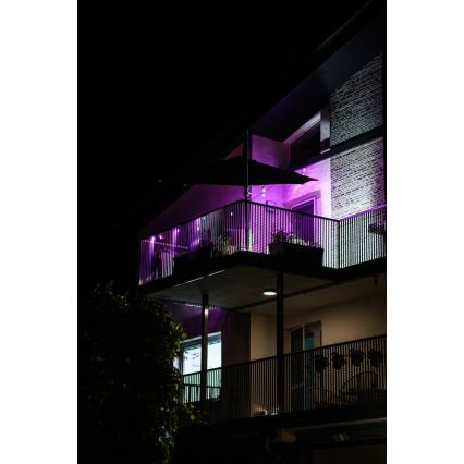 LED RGB+CCT Stmievateľná vonkajšia reťaz GIRLANDA 15xLED/1W/230V 15m Wi-Fi Tuya IP65 + diaľkové ovládanie