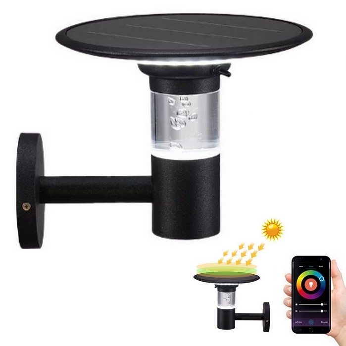 Immax NEO 07907L - LED RGB+CW/W Stmievateľné solárne nástenné svietidlo BUBBLES LED/2W/5,5V IP54 Tuya 4000 mAh