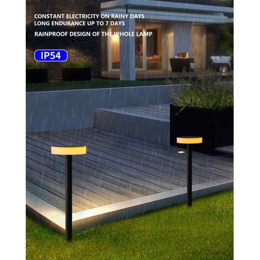 Immax NEO 07910L - LED RGB stmievateľné solárne svietidlo so senzorom NEO LITE LED/1W/5V guľaté IP54 Tuya 1300 mAh