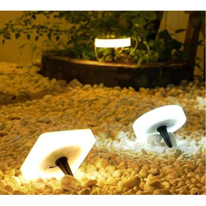 Immax NEO 07911L - LED RGB Stmievateľné solárne svietidlo so senzorom NEO LITE LED/1W/5V hranatý IP54 Tuya 1300 mAh
