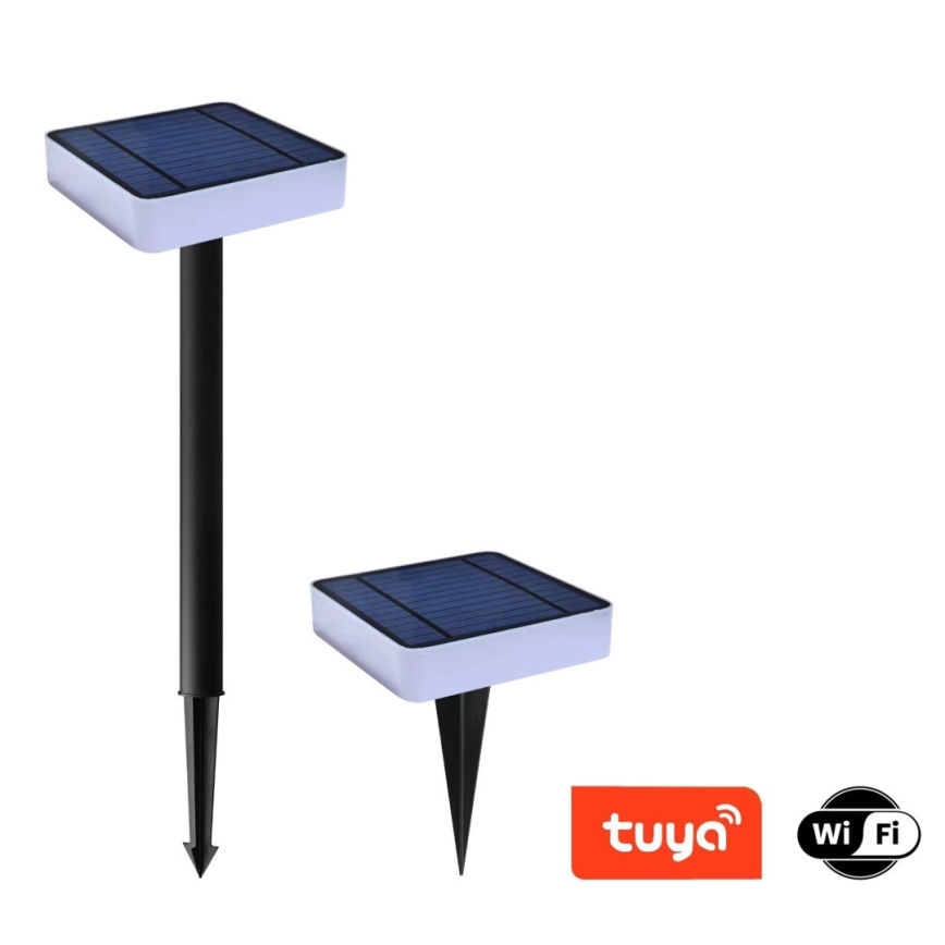 Immax NEO 07911L - LED RGB Stmievateľné solárne svietidlo so senzorom NEO LITE LED/1W/5V hranatý IP54 Tuya 1300 mAh