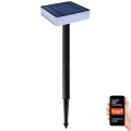 Immax NEO 07911L - LED RGB Stmievateľné solárne svietidlo so senzorom NEO LITE LED/1W/5V hranatý IP54 Tuya 1300 mAh
