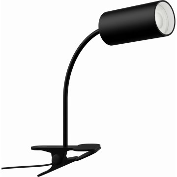 Immax NEO 08293L - Flexibilná lampa so svorkou PUNTO 1xGU10/9W/230V čierna
