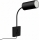 Immax NEO 08295L - Nástenné svietidlo s USB PUNTO 1xGU10/9W/230V čierne