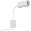 Immax NEO 08296L - Nástenné svietidlo s USB portom PUNTO 1xGU10/9W/230V biele