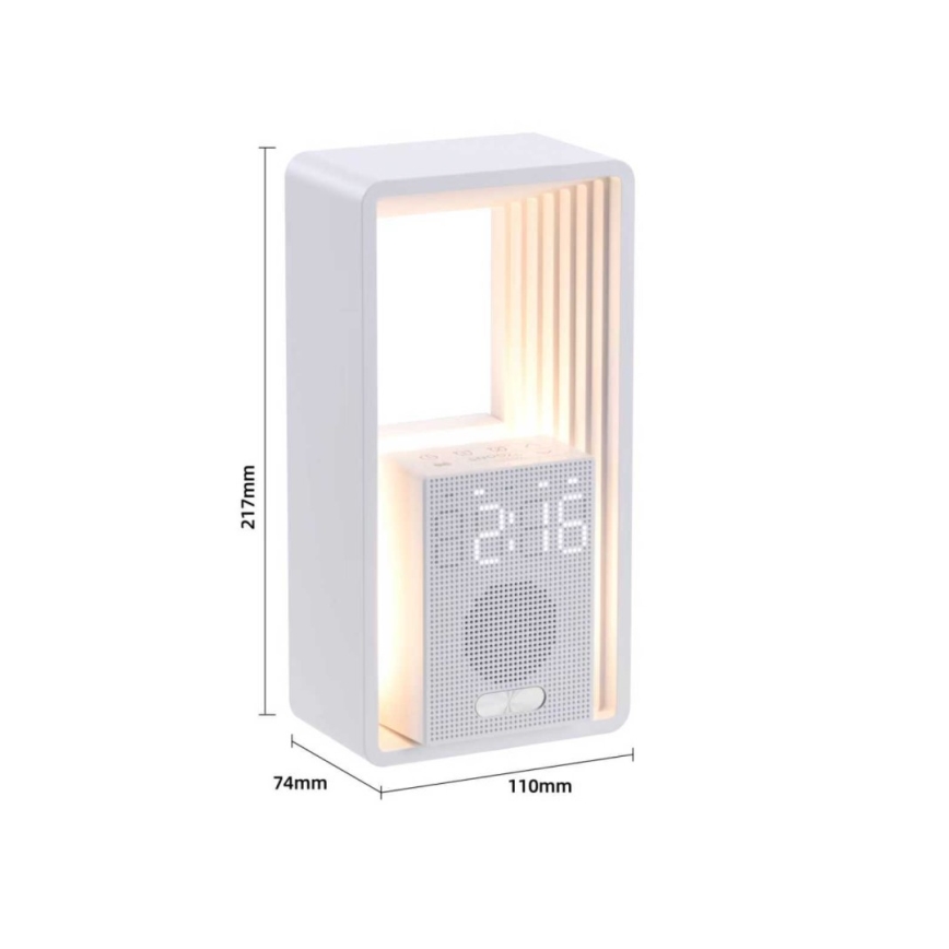 Immax NEO 09113L - LED stolná lampa s budíkom a nabíjaním CALM LED/3,5W/5V