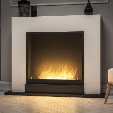 InFire - BIO krb 100x120 cm 3,5kW biela