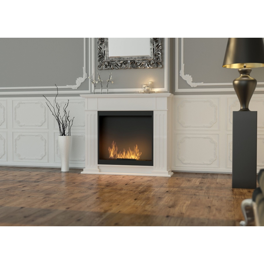 InFire - BIO krb 115x100 cm 3kW biela