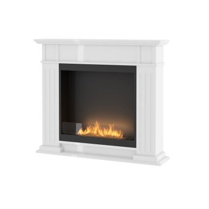 InFire - BIO krb 115x100 cm 3kW biela