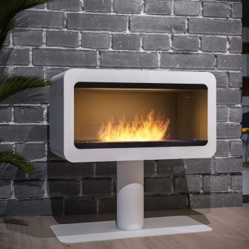 InFire - BIO krb 82,5x78 cm 3kW biela