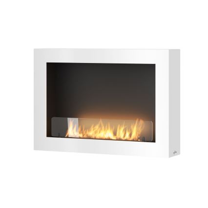 InFire - Nástenný BIO krb 80x56 cm 3kW biela