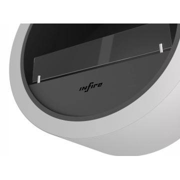 InFire - Nástenný BIO krb pr. 70 cm 3kW biela
