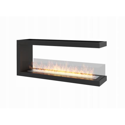 InFire - Rohový BIO krb 120x50 cm 3kW obojstranný