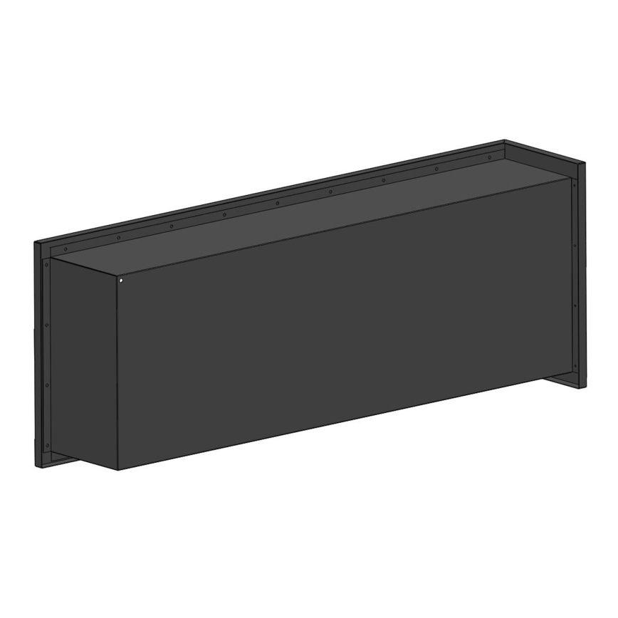 InFire - Rohový BIO krb 45x120 cm 3kW čierna