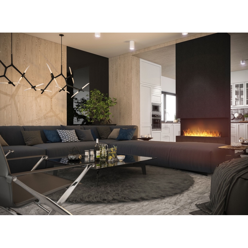 InFire - Vstavaný BIO krb 120x45 cm 3kW čierna